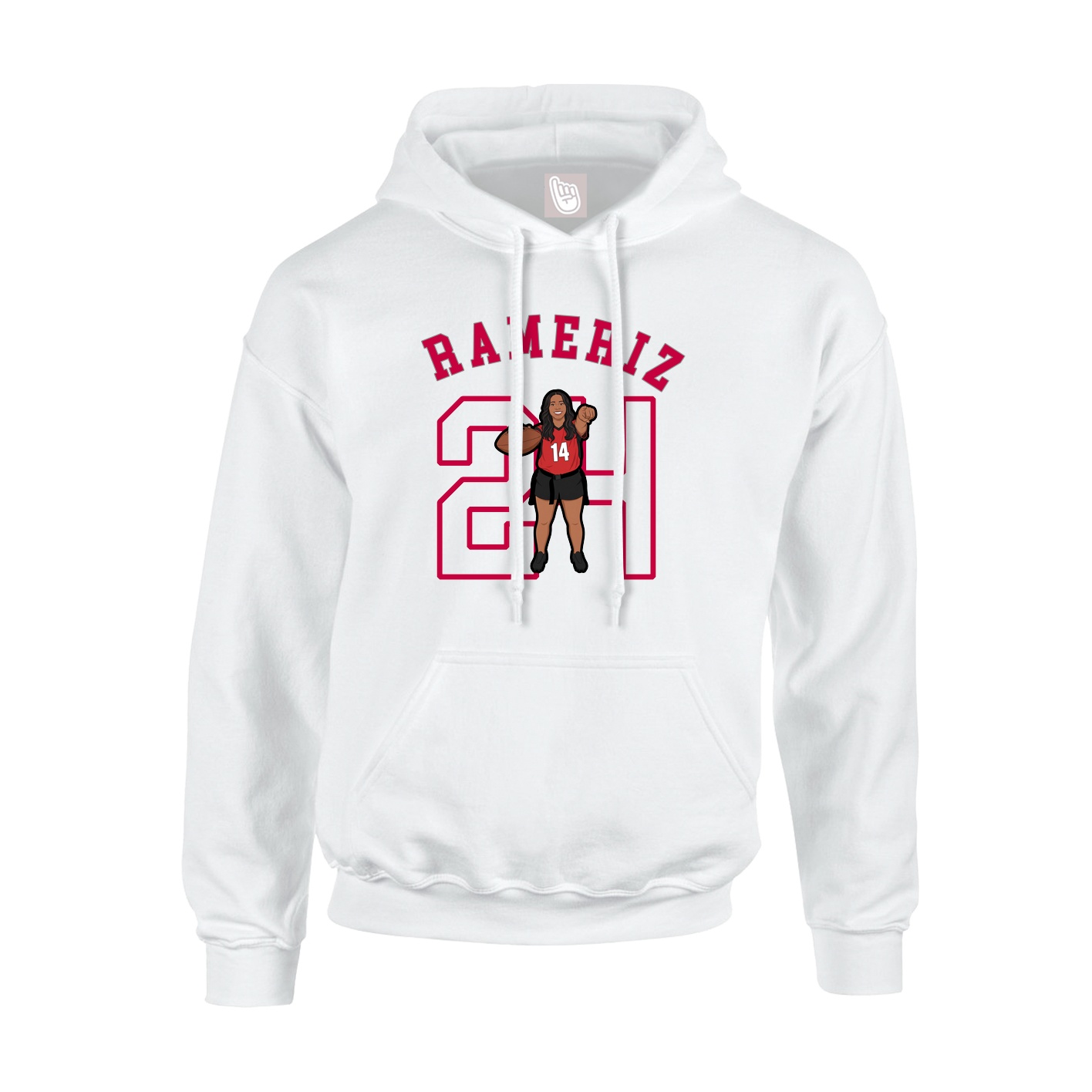 Hoodie — Shirsey Arch in White
