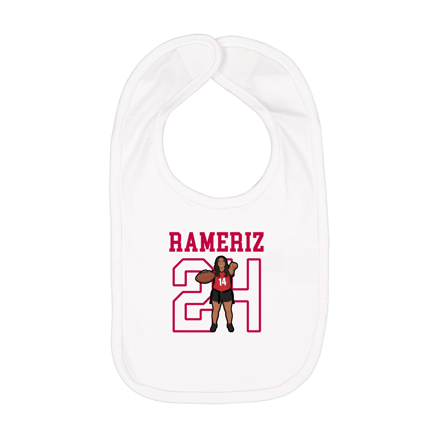 Infant Bib — Shirsey in White