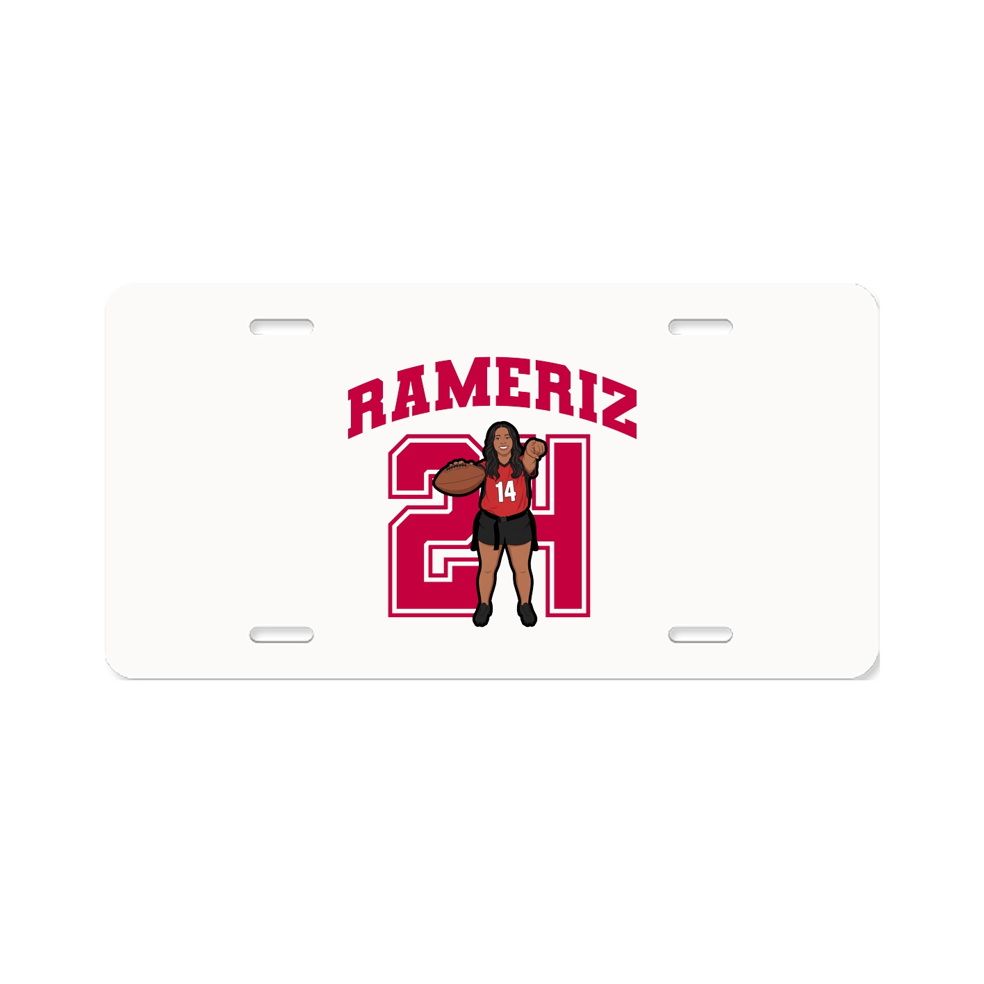 License Plate — Number in Classic