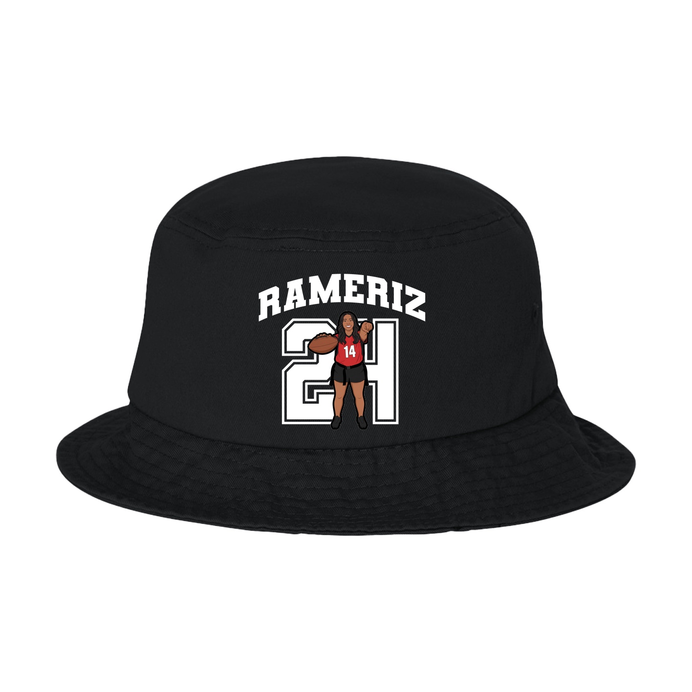 Bucket Cap — Number in Black