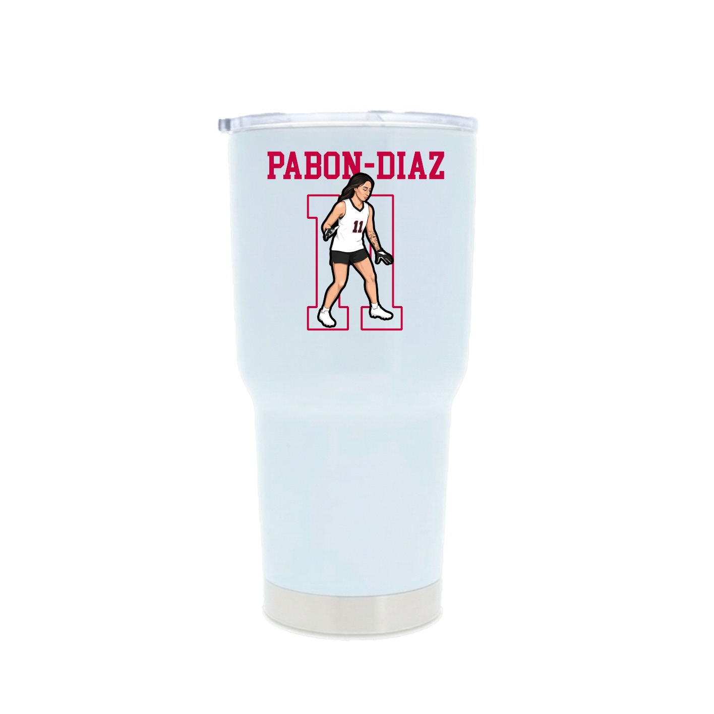 30oz Stainless Steel Tumbler — Shirsey in White