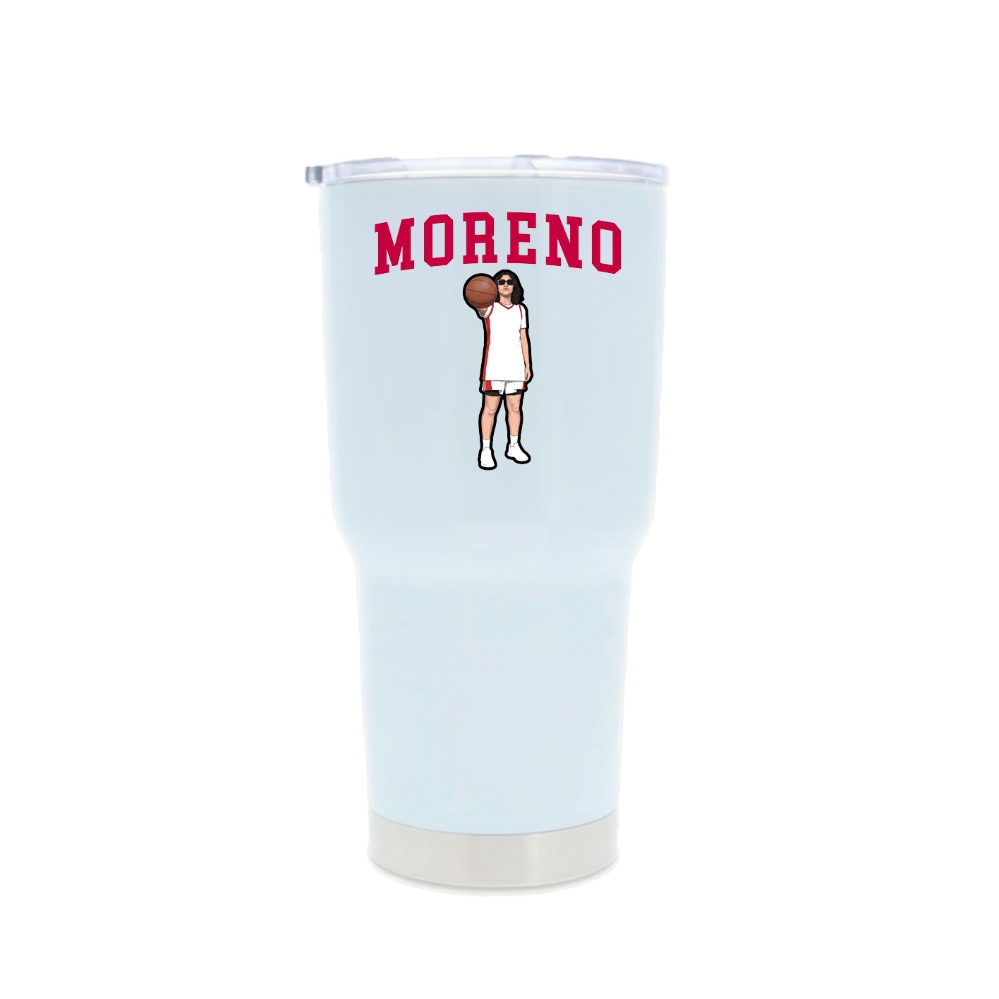 30oz Stainless Steel Tumbler — Shirsey in White