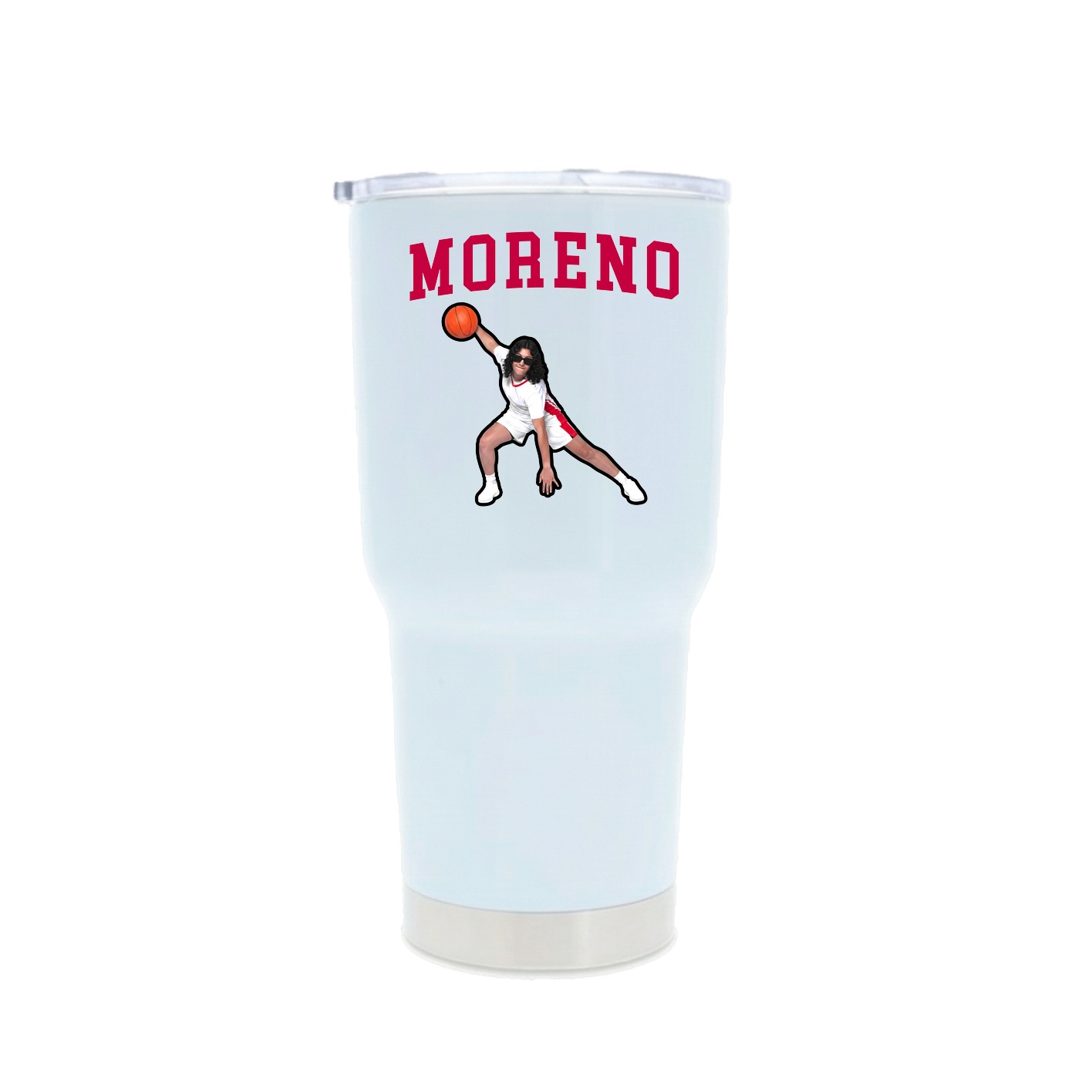 30oz Stainless Steel Tumbler — Shirsey in White