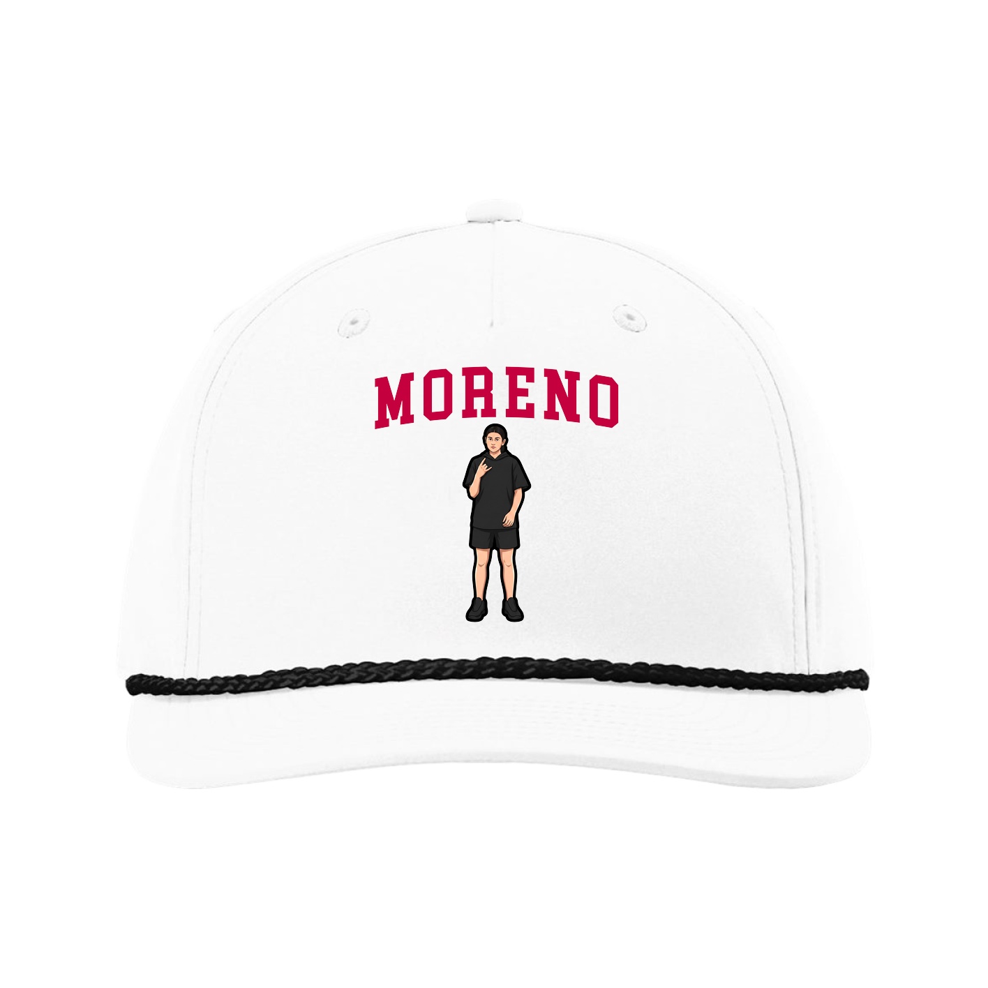 Five-Panel Classic Rope Cap — Shirsey in White