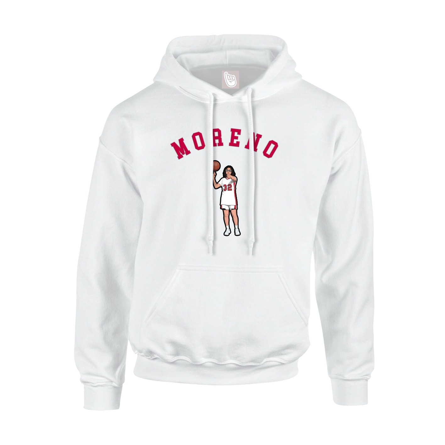 Hoodie — Shirsey Arch in White