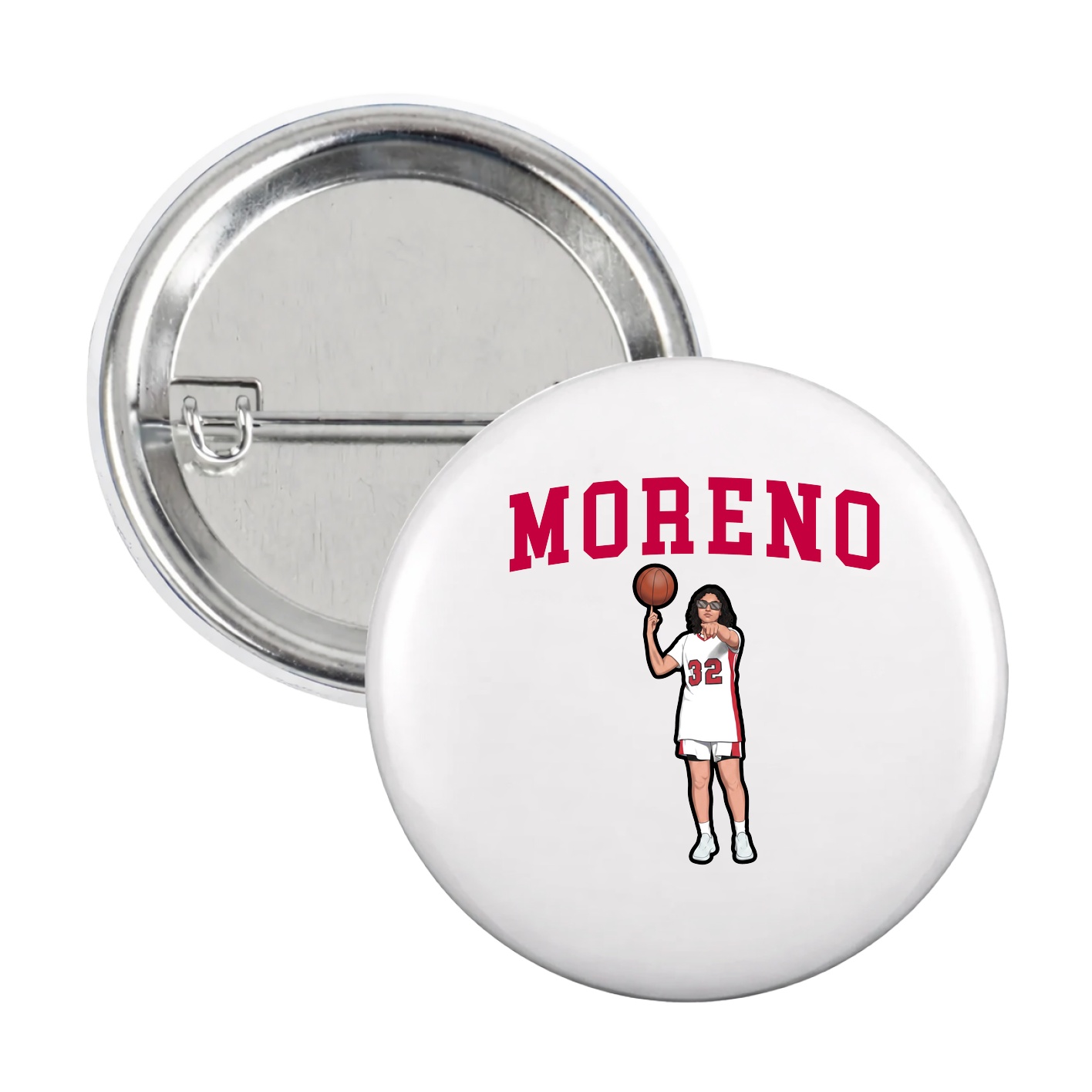 Game Day Button — Shirsey in White