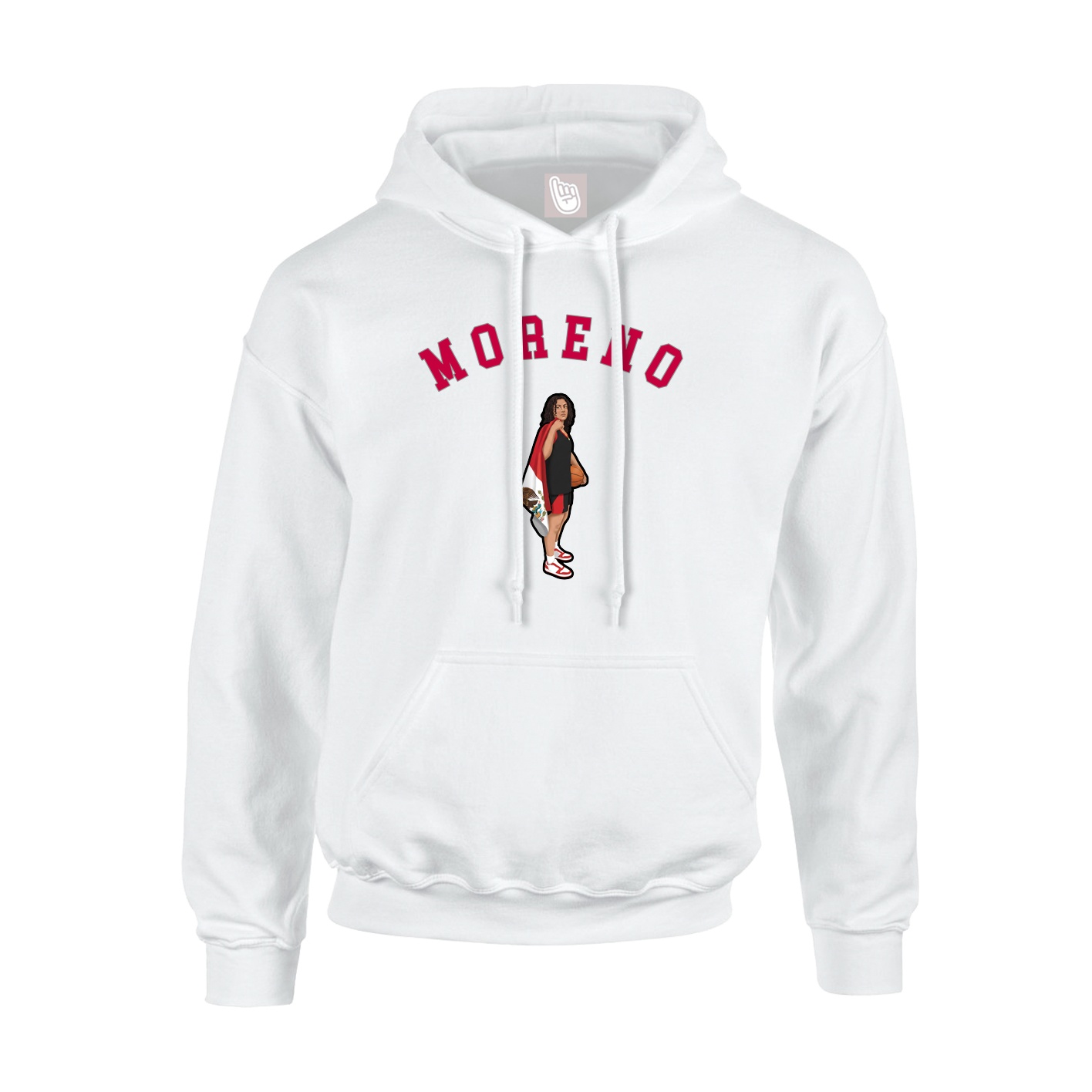 Youth Hoodie — Shirsey Arch in White