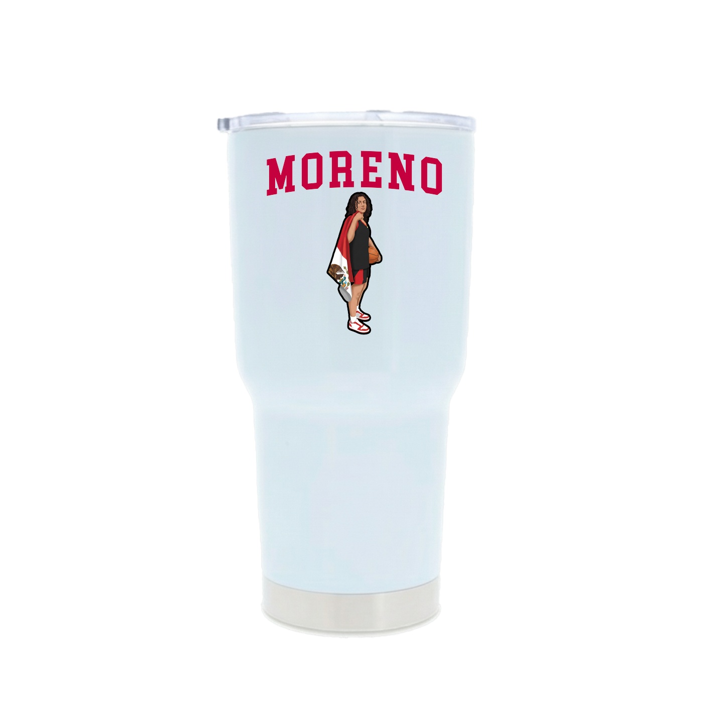 30oz Stainless Steel Tumbler — Shirsey in White