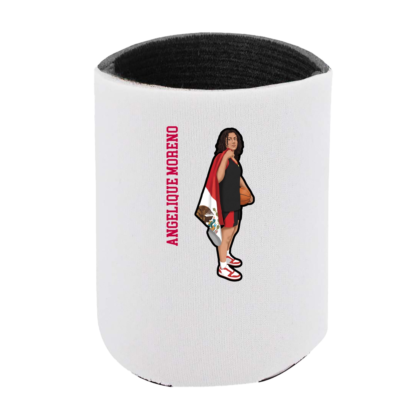 Can Holder — Name Vertical in White