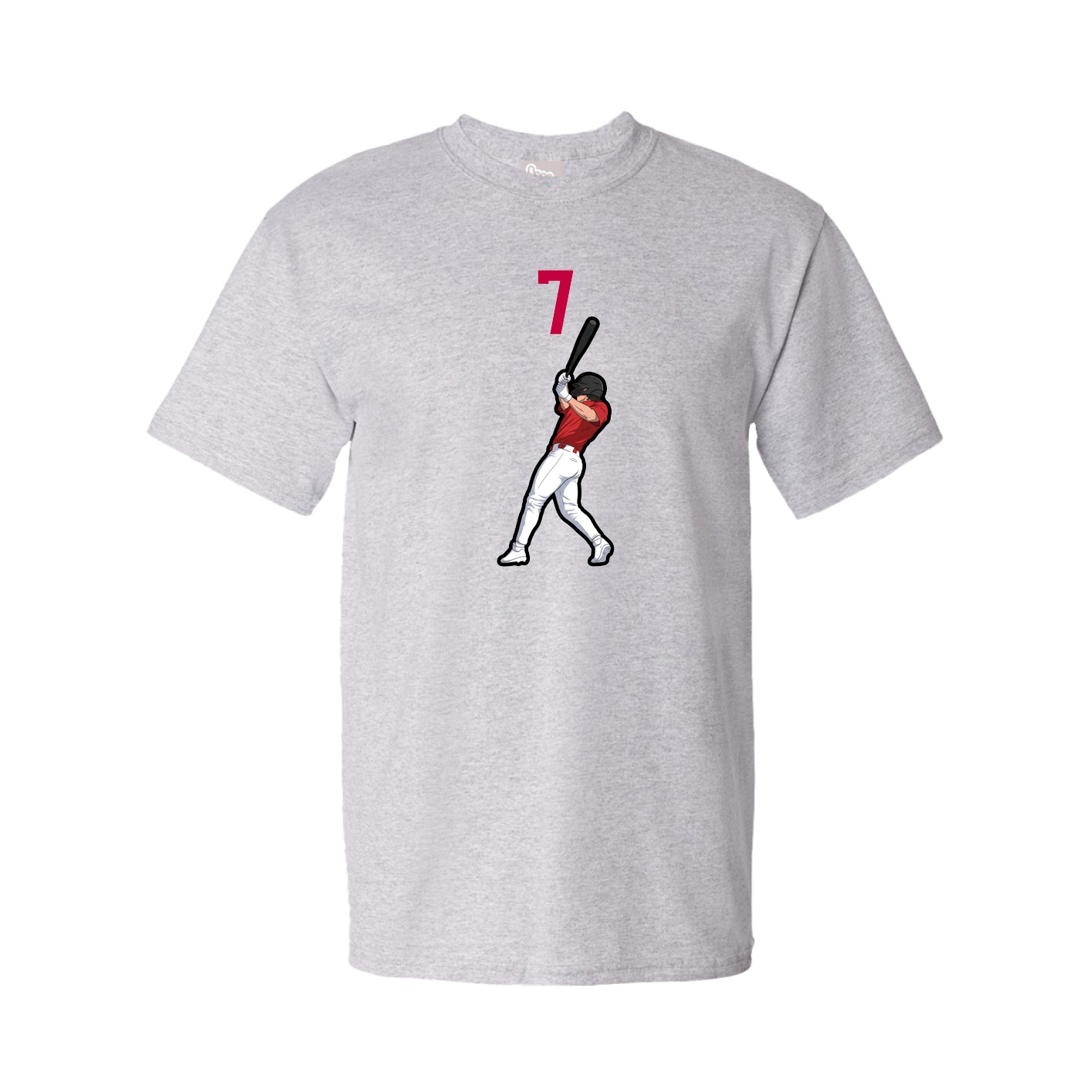 Youth Tee — Number Top in Grey