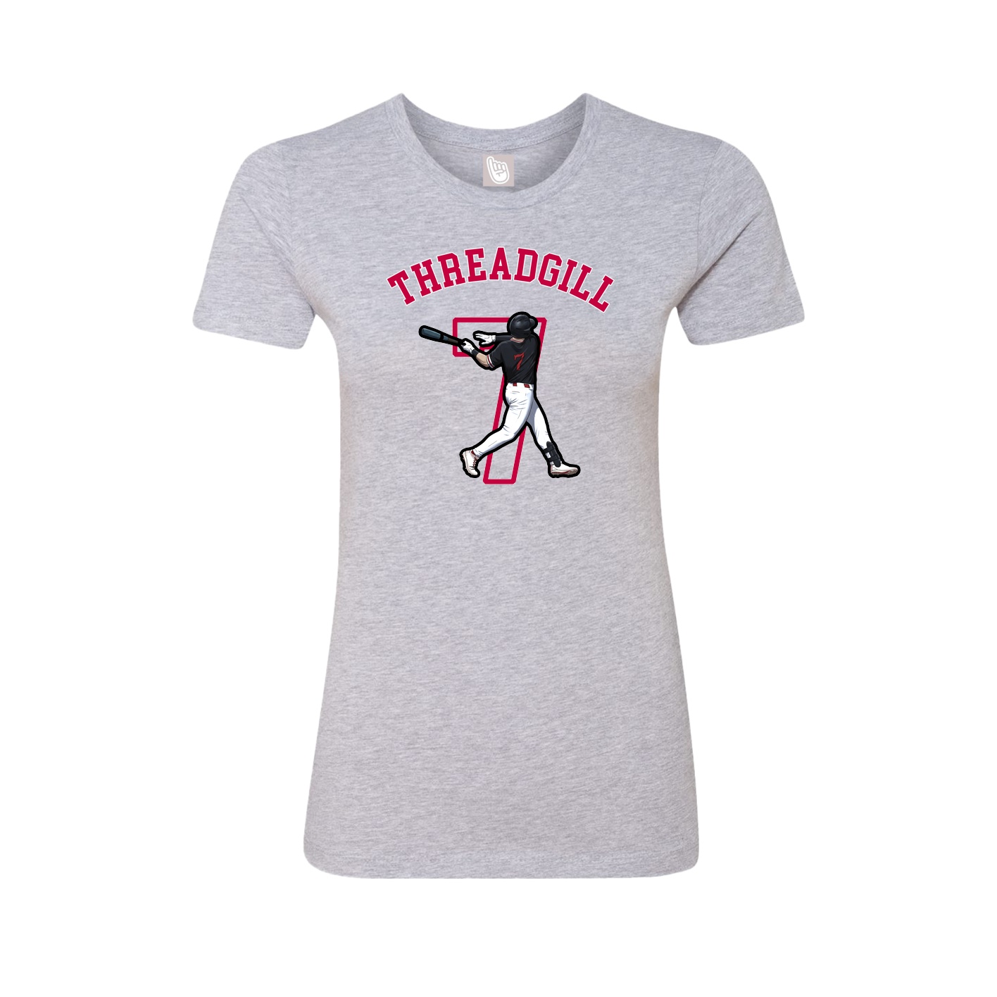 Fitted Women's Tee — Shirsey Arch in Grey