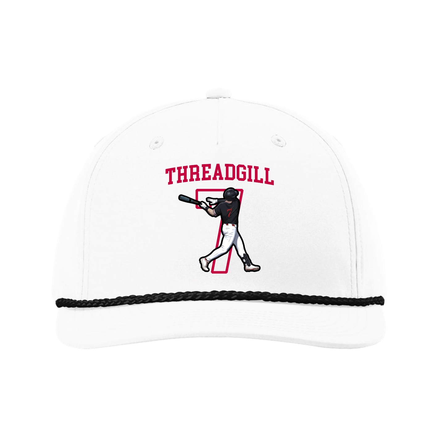 Five-Panel Classic Rope Cap — Shirsey in White