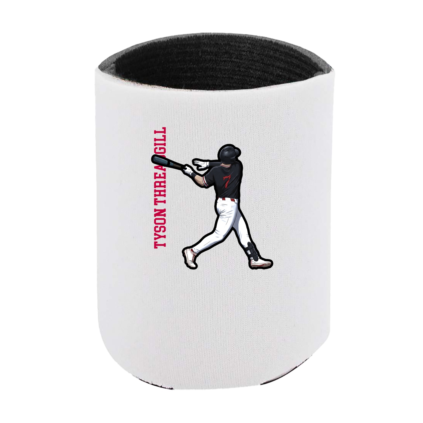 Can Holder — Name Vertical in White