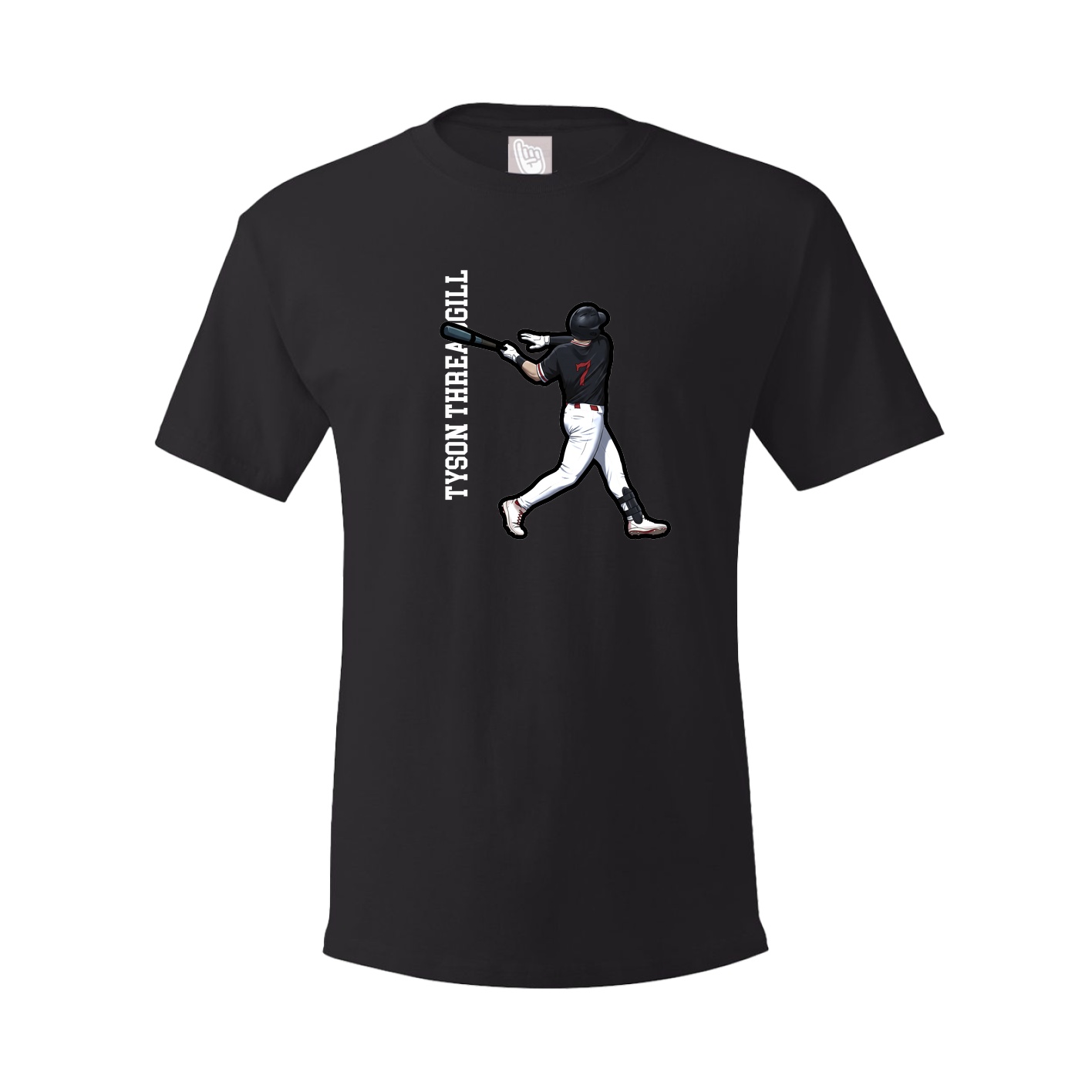 Tee — Name Vertical in Black