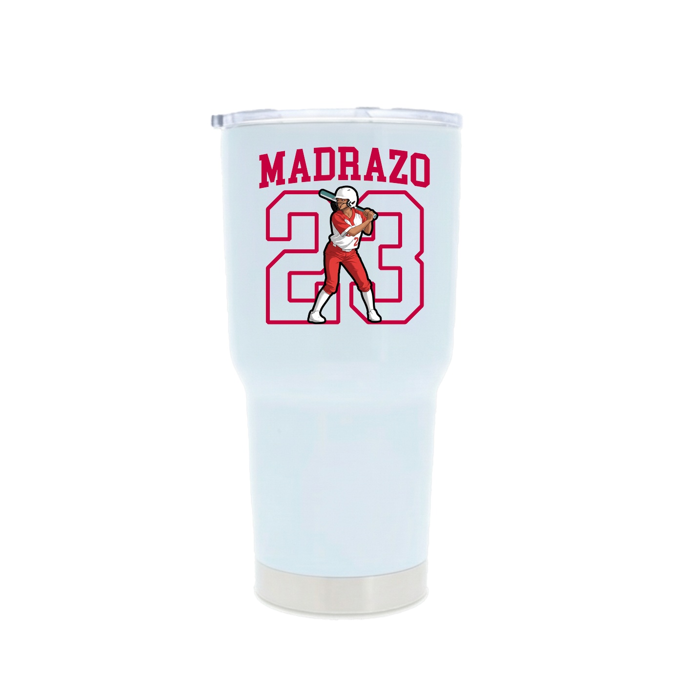 30oz Stainless Steel Tumbler — Shirsey in White