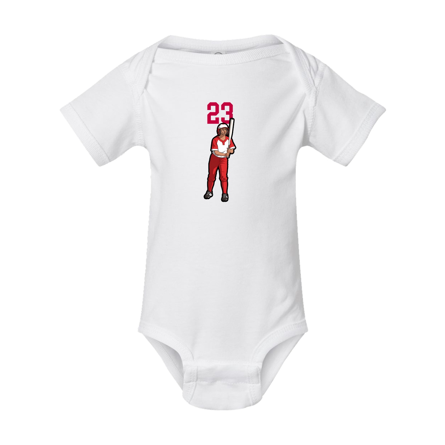 Baby Onesie — Number Top in White