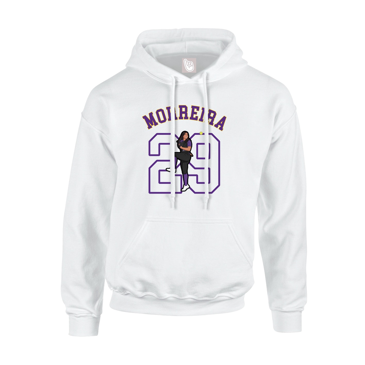 Hoodie — Shirsey Arch in White