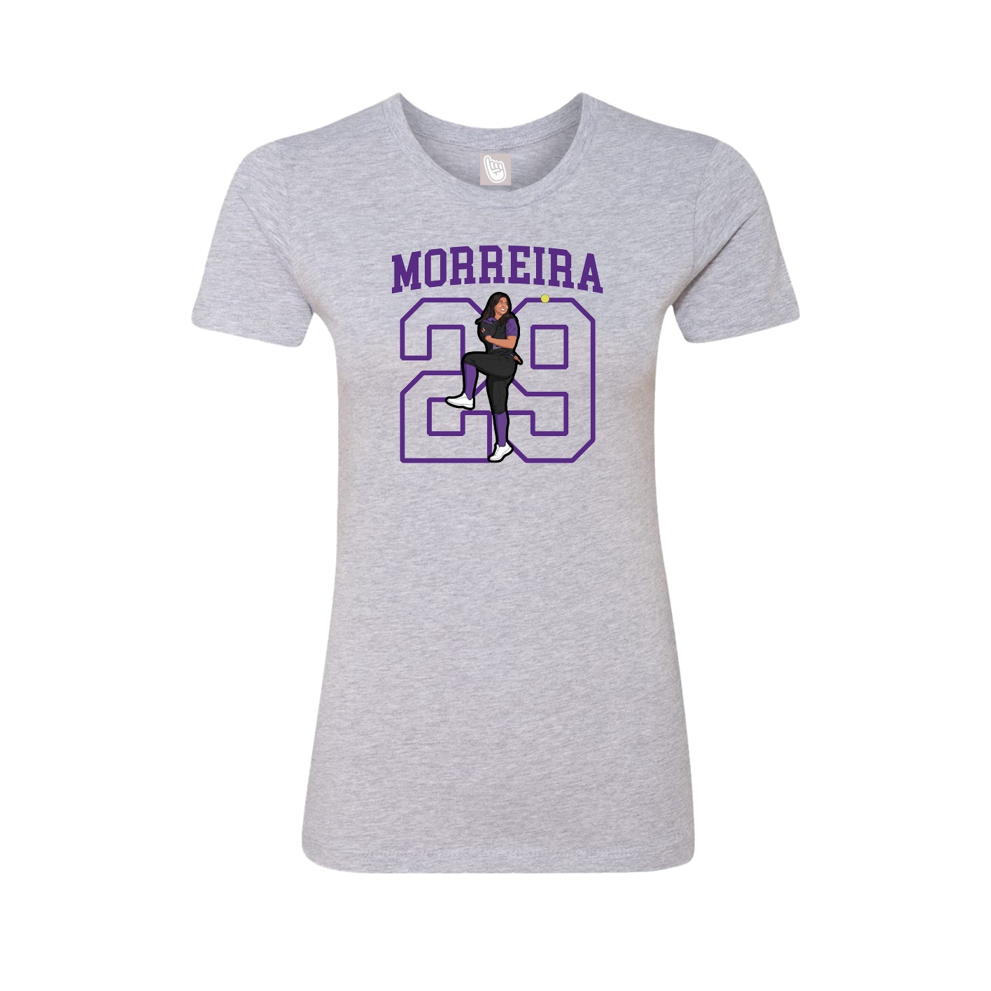 Fitted Women's Tee — Shirsey in Grey