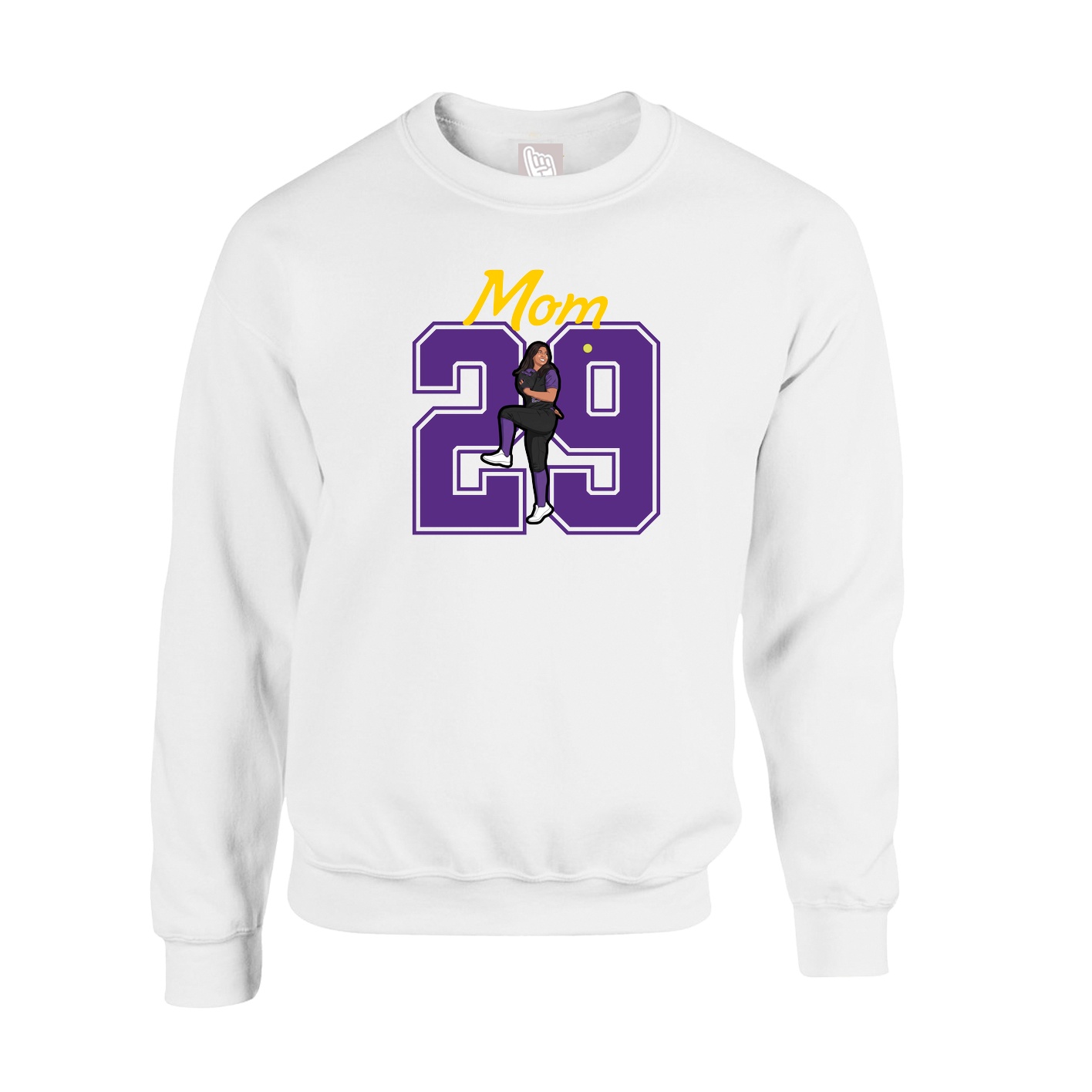Fleece Crew — Mothers Day Shirsey in White