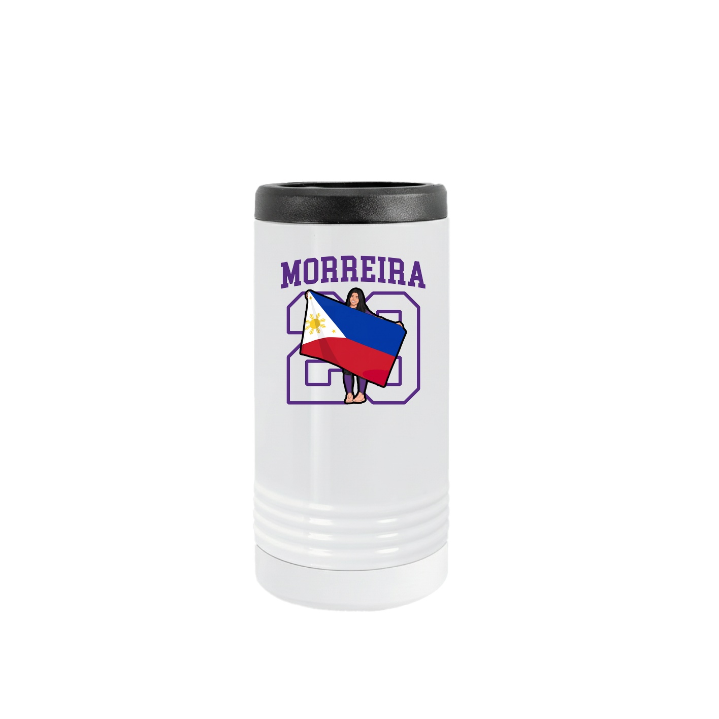 Slim Beverage Holder — Shirsey in White