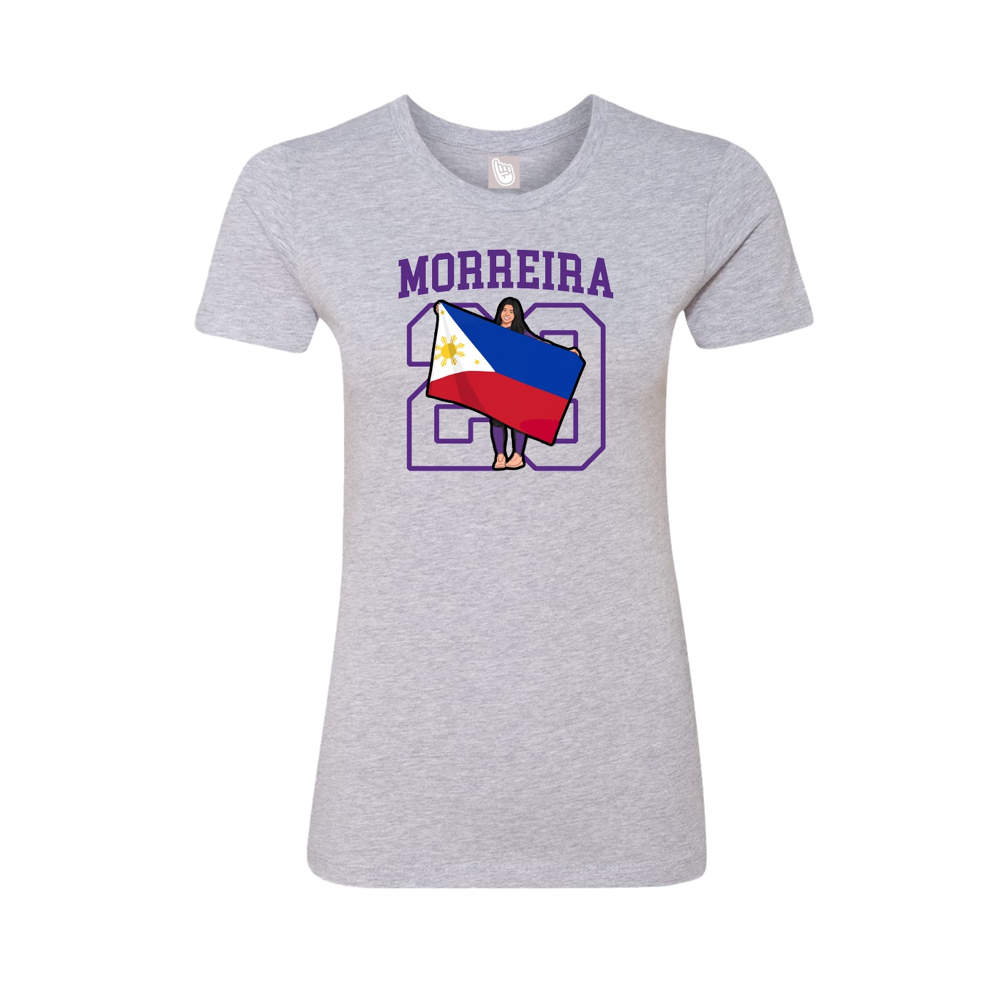 Fitted Women's Tee — Shirsey in Grey