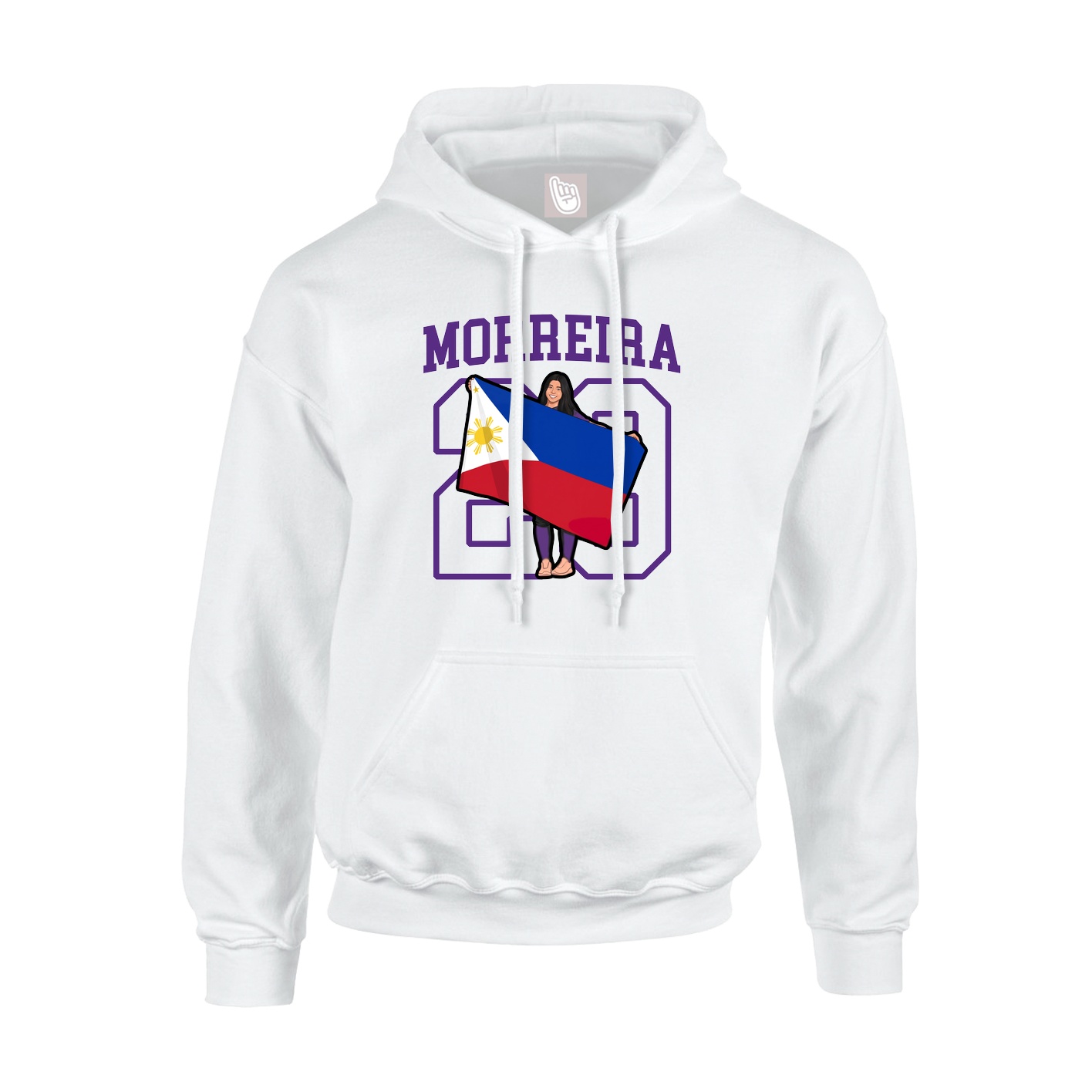 Hoodie — Shirsey in White