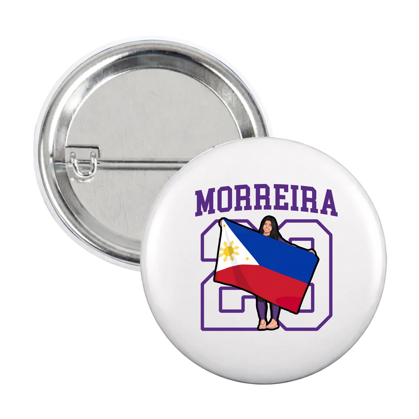 Game Day Button — Shirsey in White
