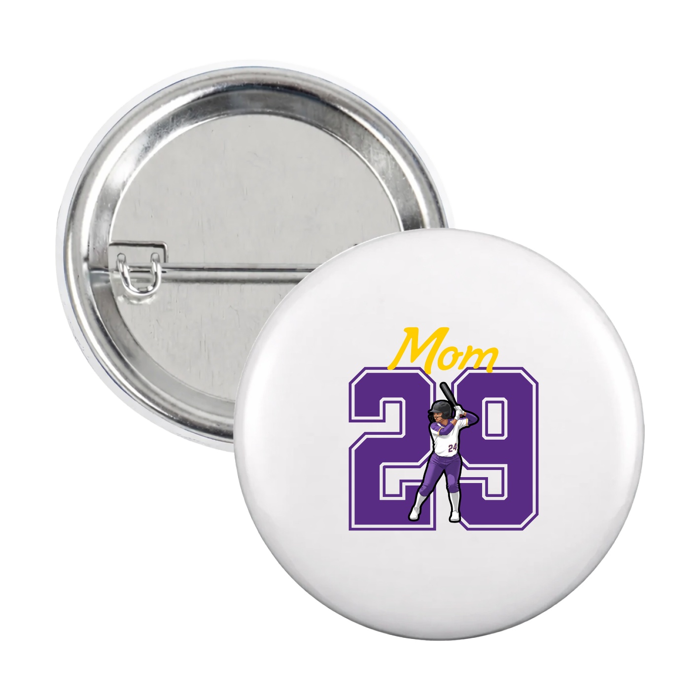 Game Day Button — Mothers Day Shirsey in White