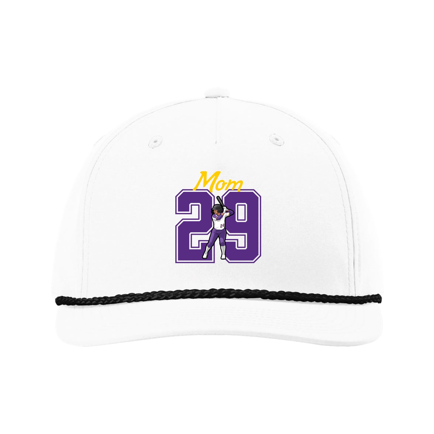 Five-Panel Classic Rope Cap — Mothers Day Shirsey in White