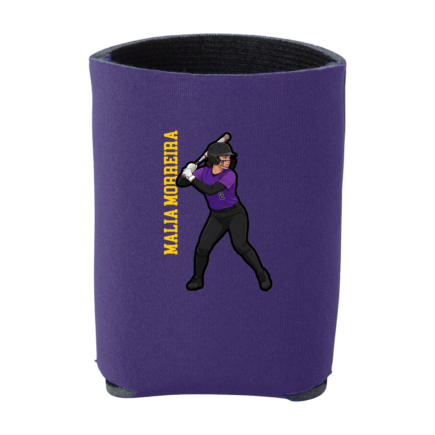 Can Holder — Name Vertical in Purple