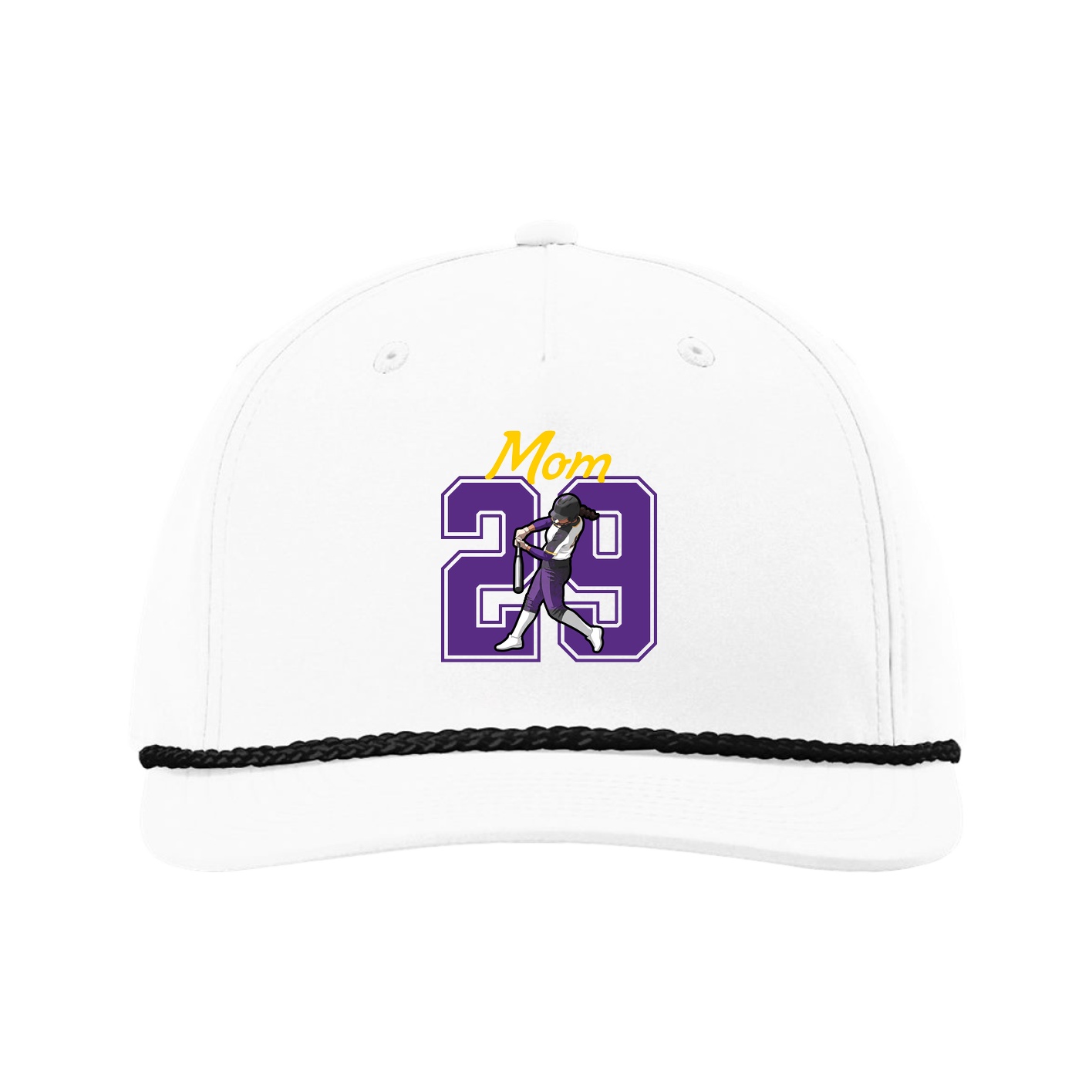 Five-Panel Classic Rope Cap — Mothers Day Shirsey in White