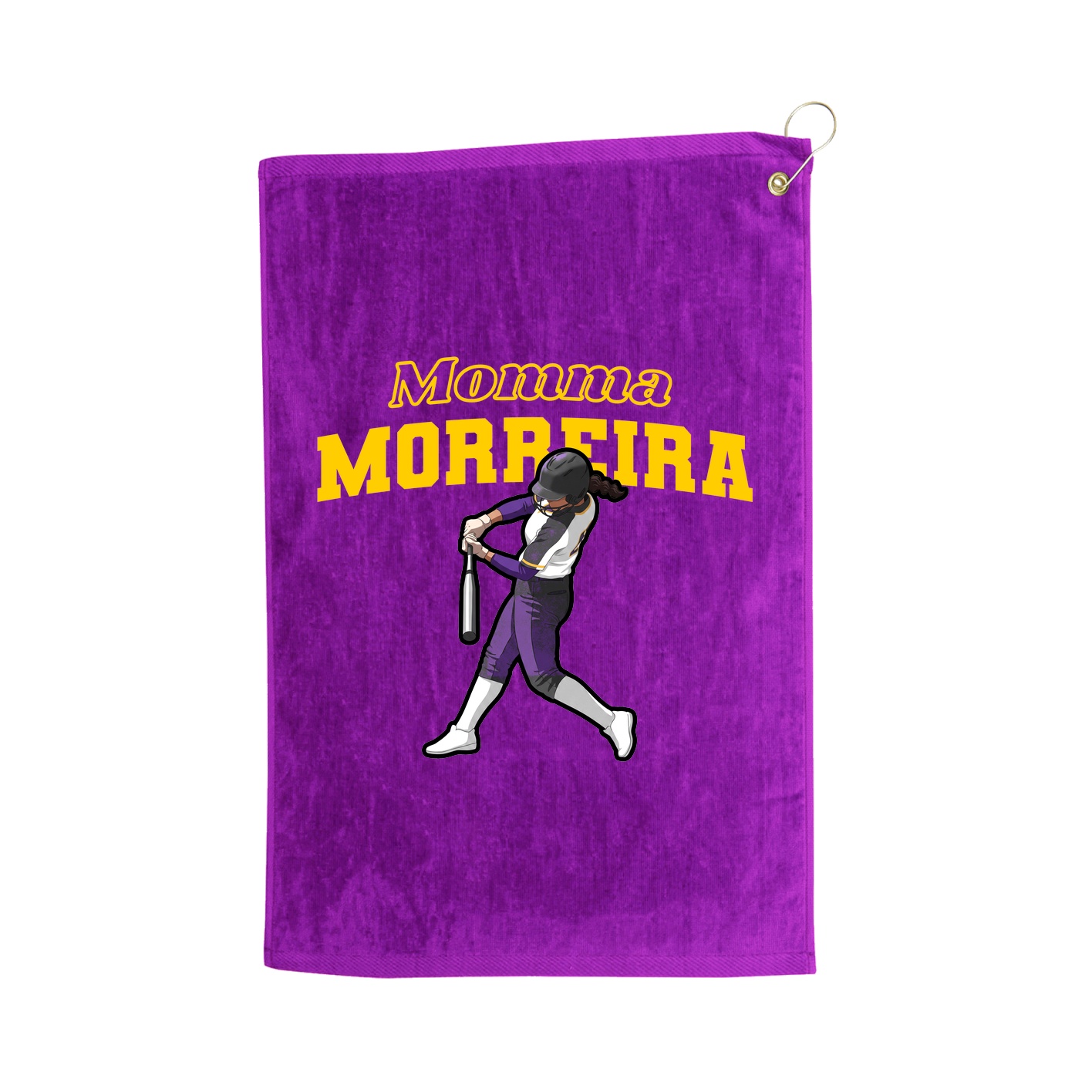 Golf Towel — Mothers Day Block in Purple