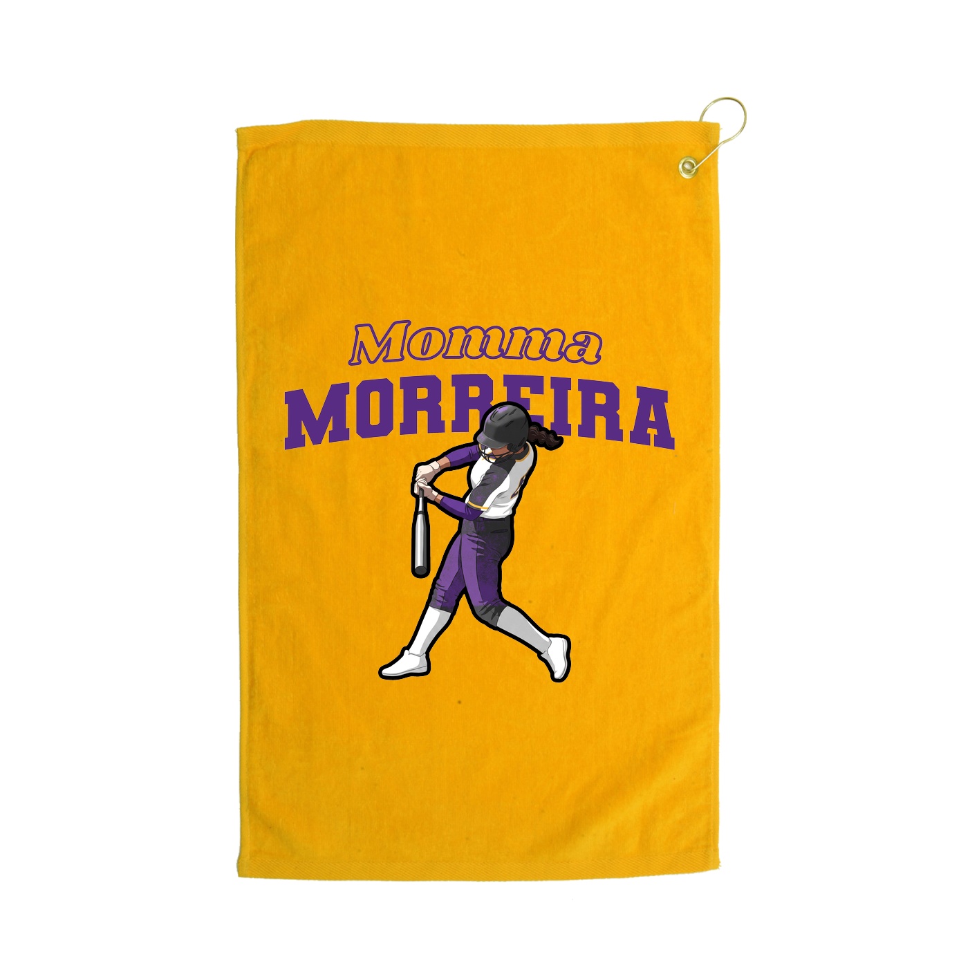 Golf Towel — Mothers Day Block in Gold