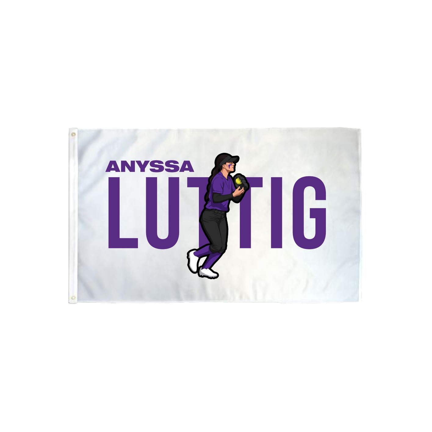 3x5 Flag — Player Name in Classic