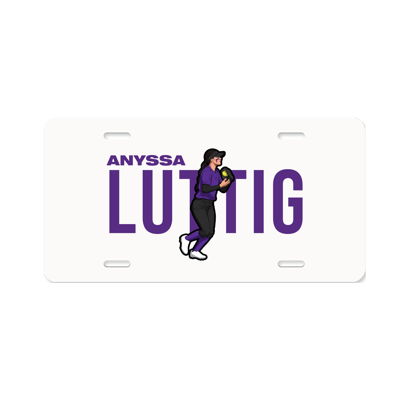 License Plate — Player Name in Classic