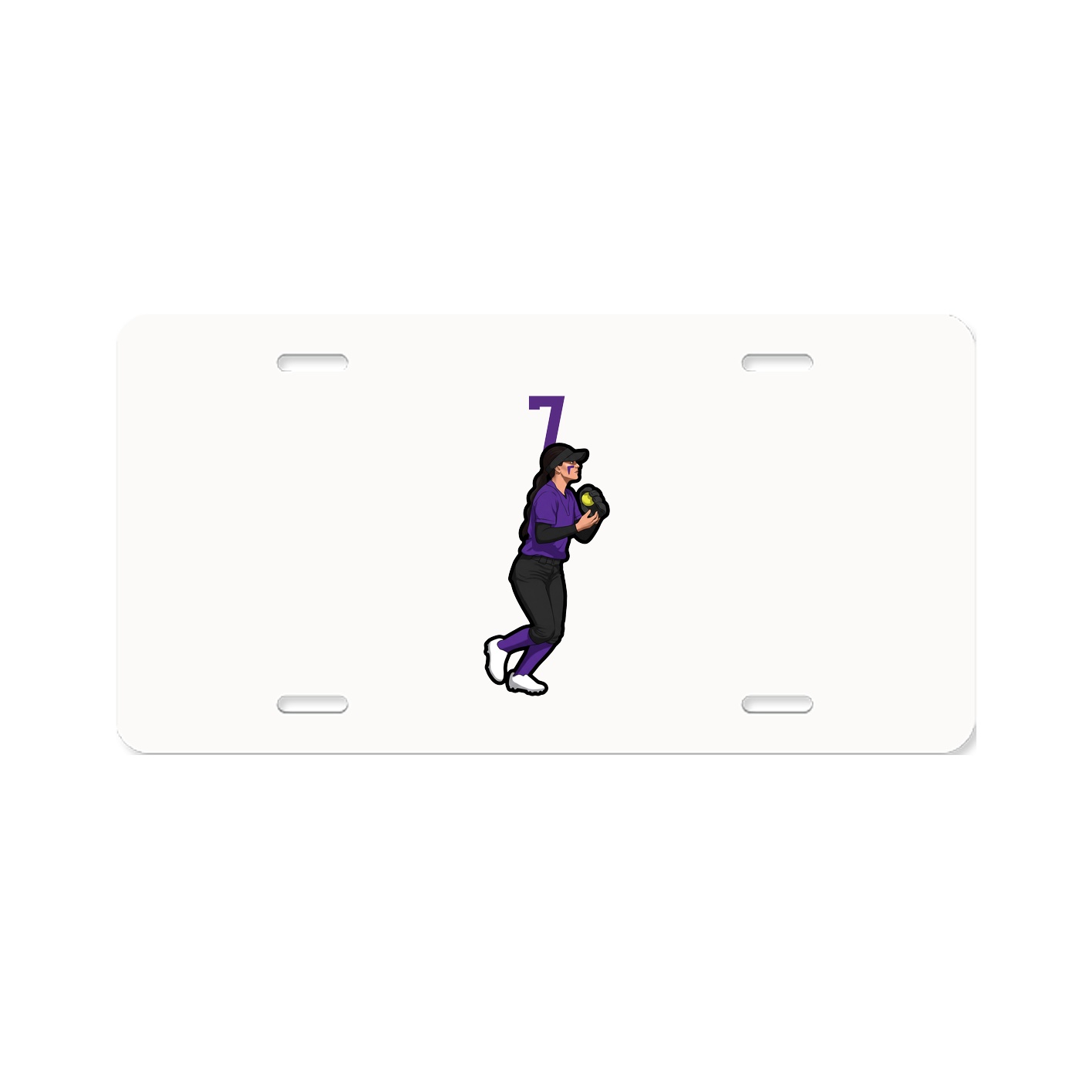 License Plate — Number Top in Classic