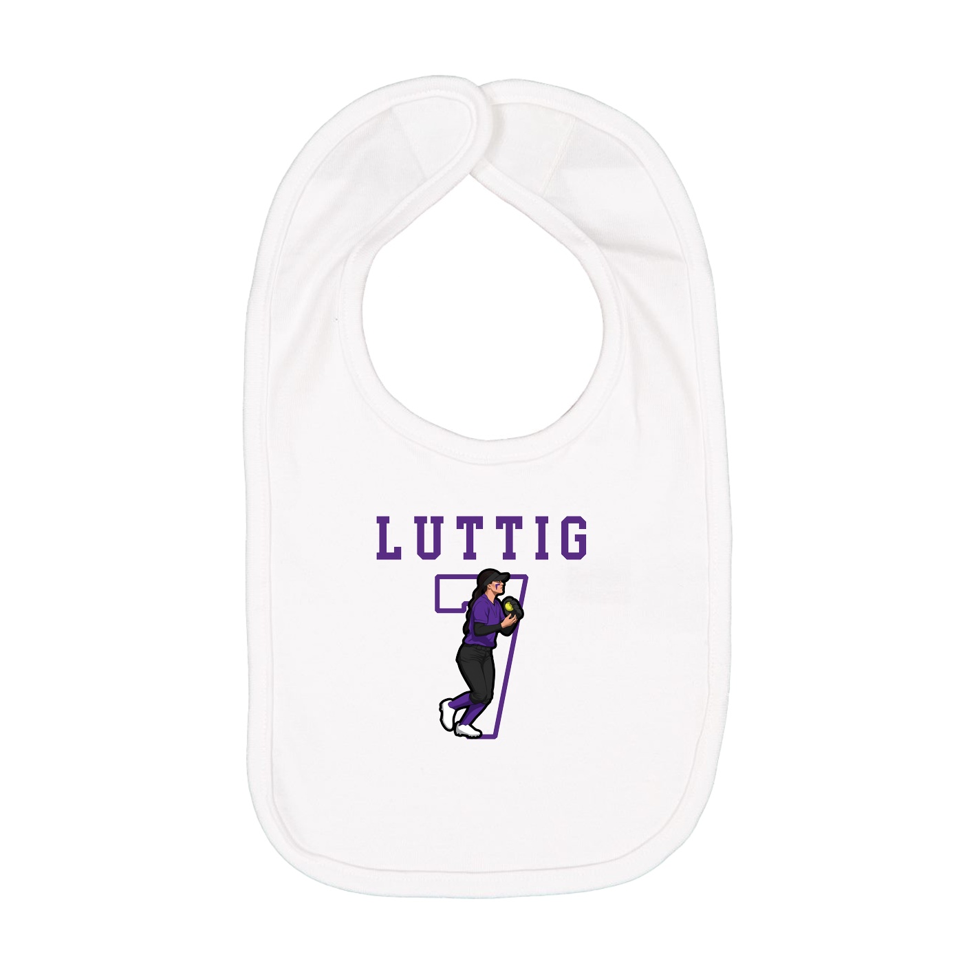 Infant Bib — Shirsey in White