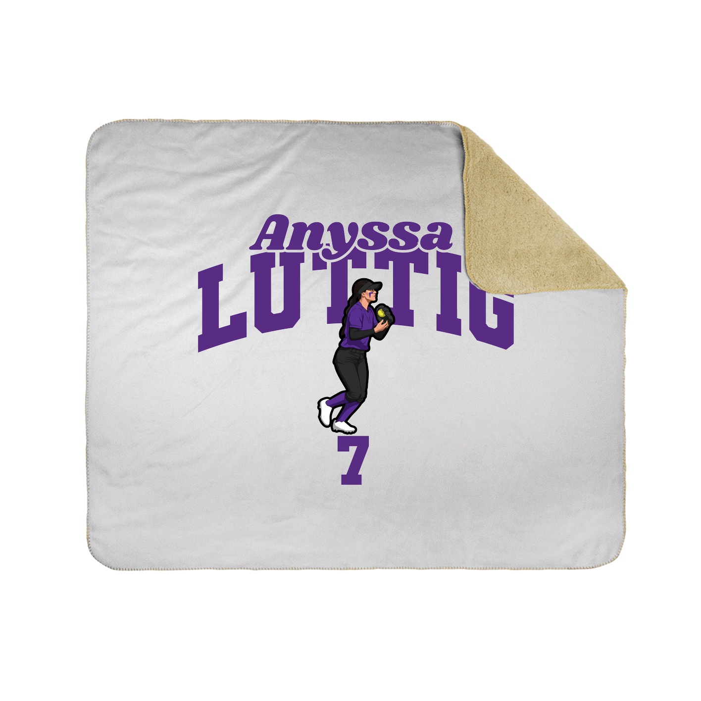 Throw Blanket — Signature Arch in White