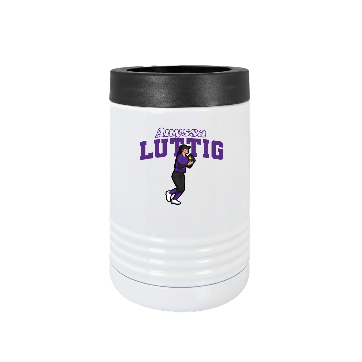 Beverage Holder — Name Arch in White