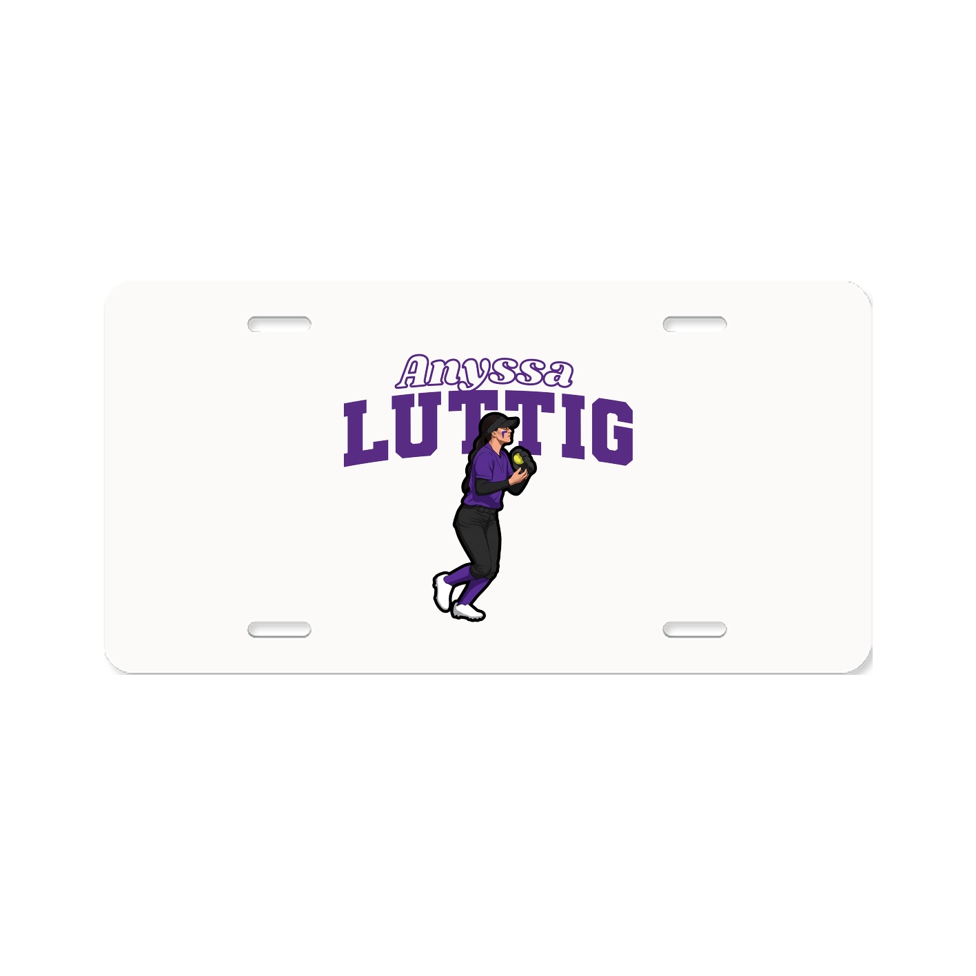 License Plate — Name Arch in Classic