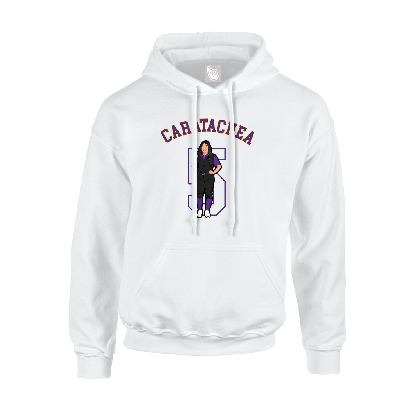 Hoodie — Shirsey Arch in White