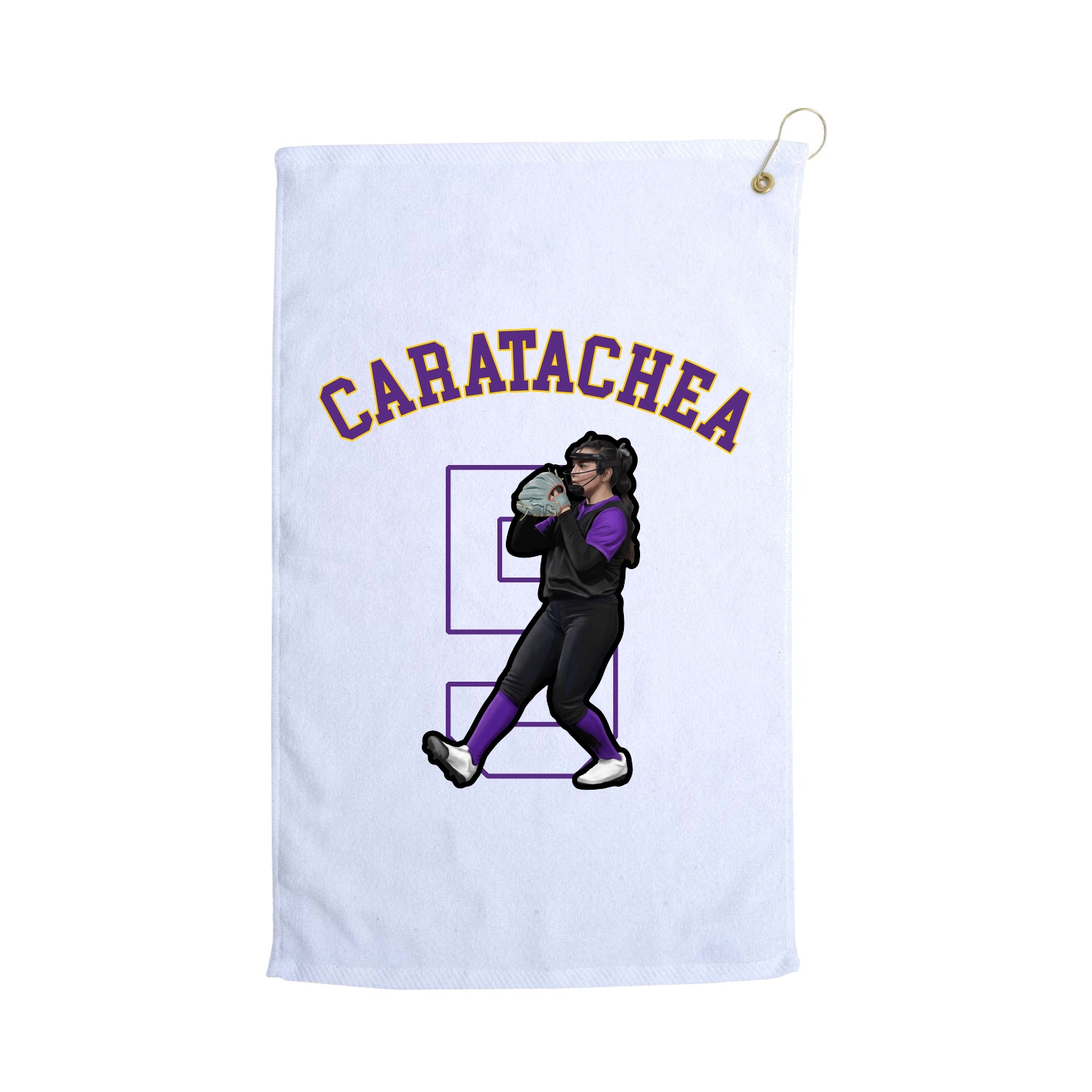 Golf Towel — Shirsey Arch in White