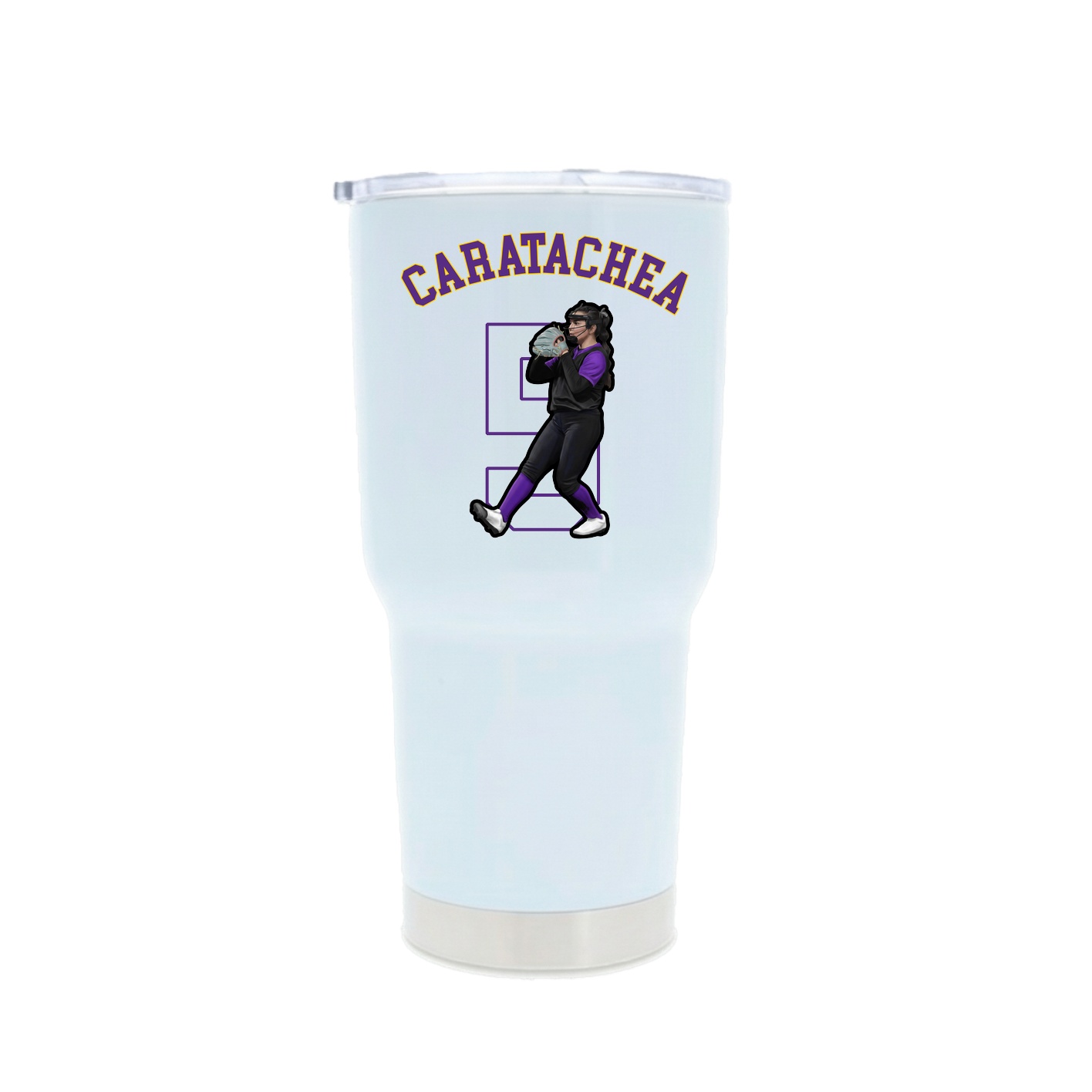 30oz Stainless Steel Tumbler — Shirsey Arch in White