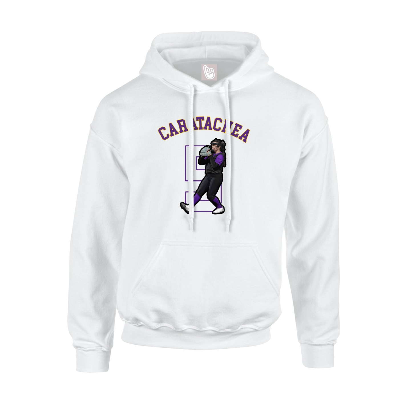 Youth Hoodie — Shirsey Arch in White