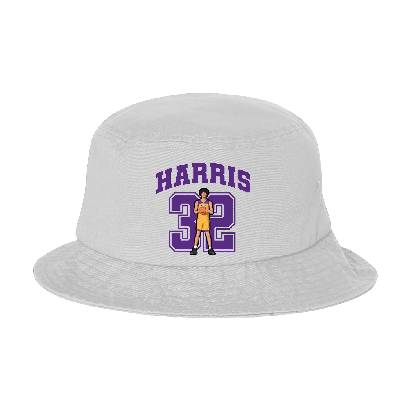Bucket Cap — Number in White