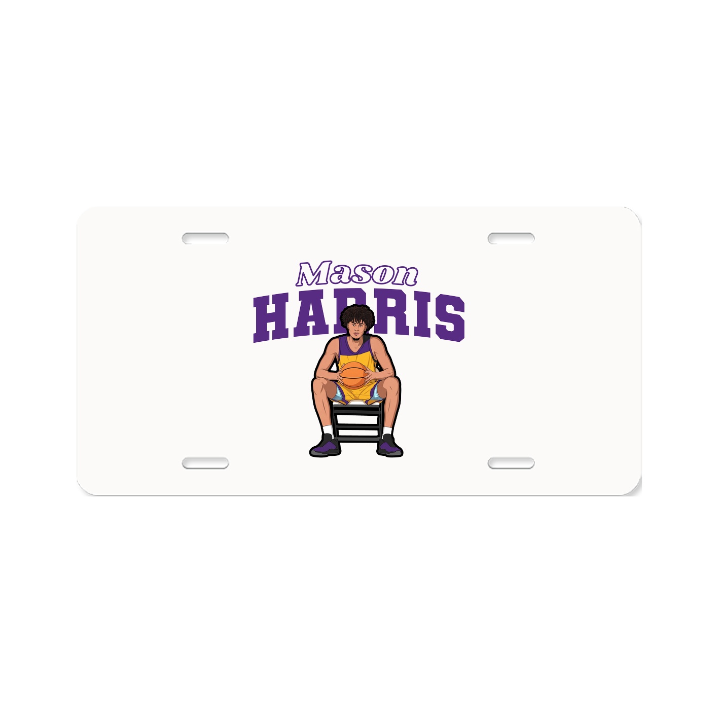 License Plate — Name Arch in Classic