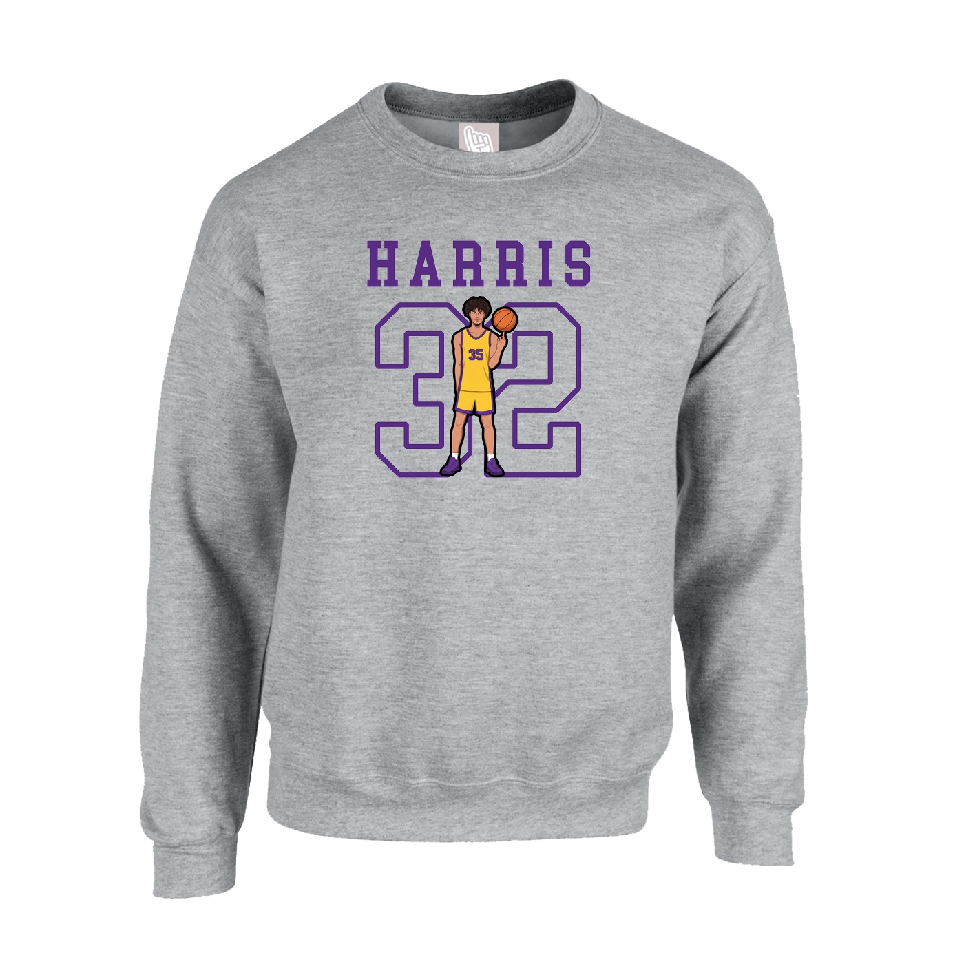 Fleece Crew — Shirsey in Grey