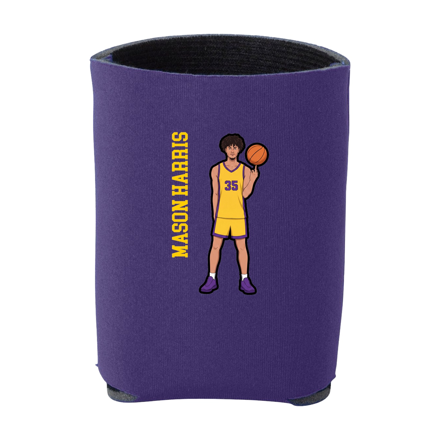 Can Holder — Name Vertical in Purple