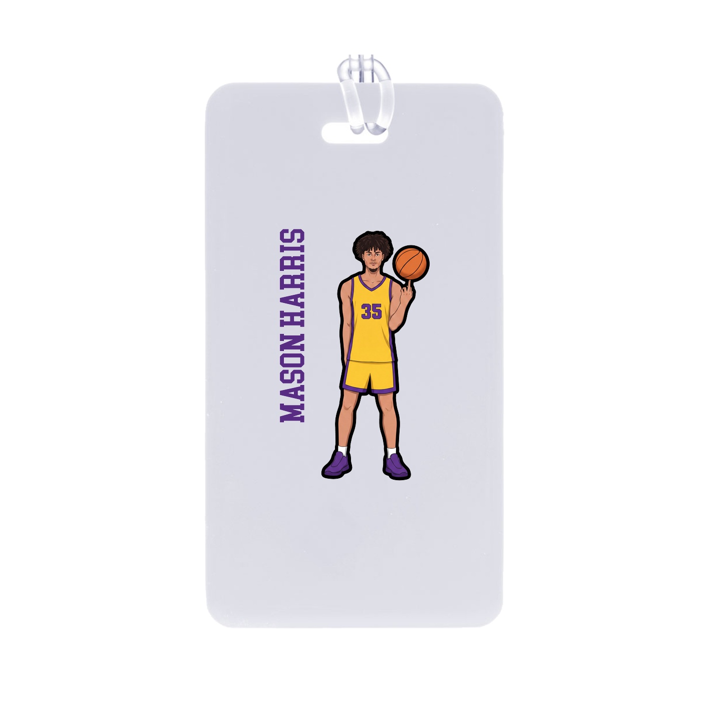 Bag Tag — Name Vertical in Classic