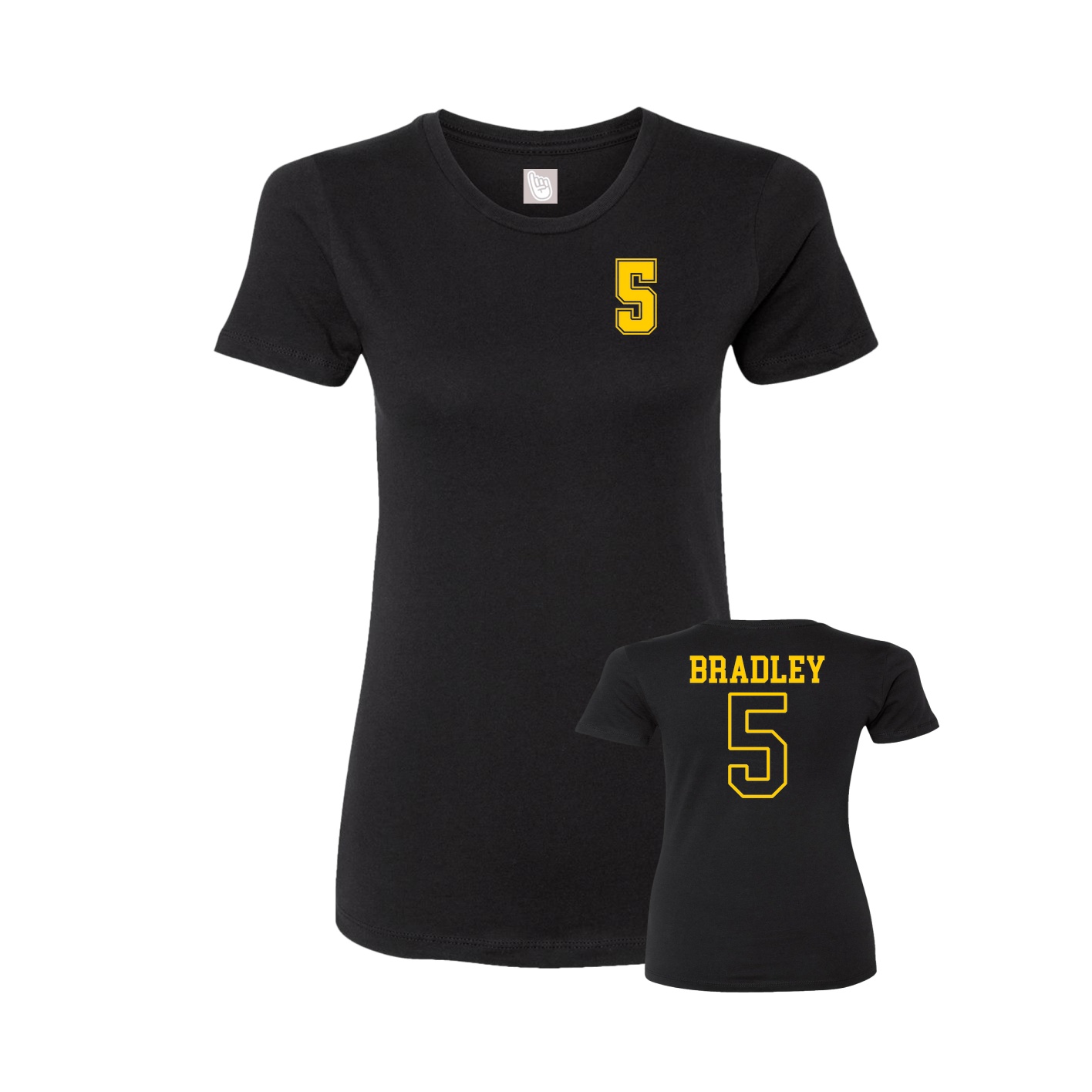 Womens Tee — Chest Back in Black